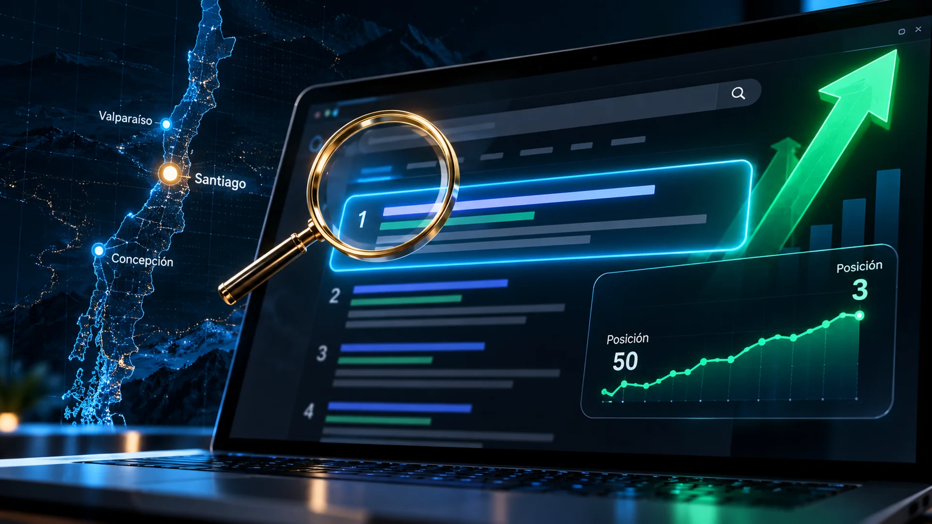 SEO Santiago · Aparece primero en Google local · SMTP Chile