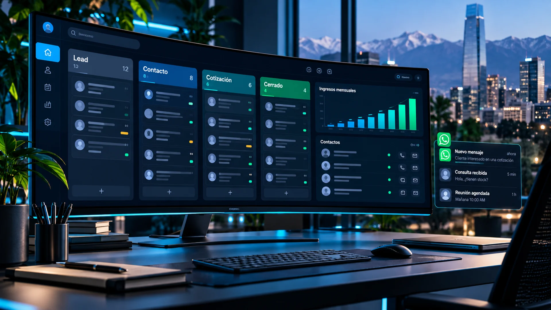 CRM Elite · WhatsApp Bot + 115 módulos para PyMEs chilenas · SMTP Chile